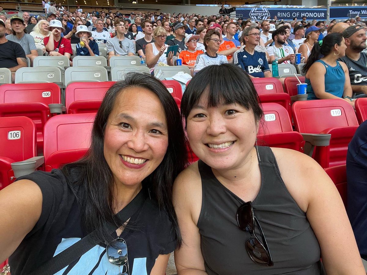 mmmelia's tweet photo. Friends who cheer for @WhitecapsFC together stick together! #vwfc #fanangle @bcplace #3points https://t.co/6QFkpoM19O