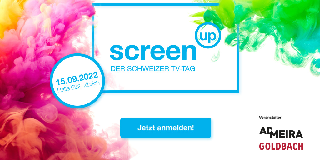screenupevent's tweet photo. 🤩 Nur noch vier Wochen! 🤩

Am Donnerstag, 15.09.2022, findet die #screenup endlich wieder statt – natürlich inklusive der legendären After-Party! 🎉 
Jetzt noch anmelden: https://t.co/hkPM5r9QnS 

@admeira_ch @GoldbachGroup https://t.co/jBXW0QxQlz
