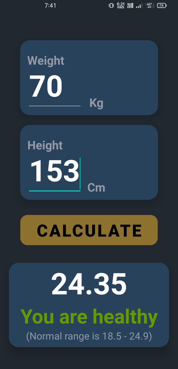 Androdevsam's tweet image. Now, I completed my BMI calculator app UI design.
#AndroidDev #AndroidAuto #Mobile #mobileapps #mobileapp #Android13 #Android18 #android21 #Android #AndroidDev #android18hot #androidtips
