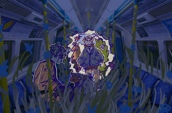 「2人の男性 電車内」のTwitter画像/イラスト(新着)｜2ページ目
