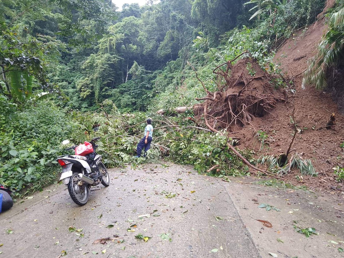 Personnel of Tanudan MPS led by PCMS Chesterly Atawe under direct supervision of PCPT MANUEL DM SABADO, COP, conducted road clearing operations together with volunteer individuals personnel at Sitio Mapurais Barangay, Babbanoy, Tanudan, Kalinga. #TeamPNP #WeServeAndProtect