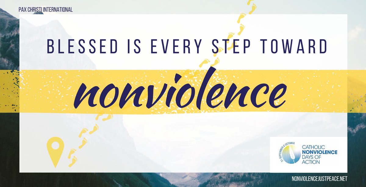 PaxChristi's tweet photo. 📣 The Catholic Nonviolence Days of Action are coming up soon! We invite everyone to take steps toward a nonviolent life from 21 Sept to 2 Oct. Let us know what you have planned!
🌐 Check out the @CathNonviolence website for more: https://t.co/8rswueTG9h
#thisisnonviolence https://t.co/DfvjJw5O1y