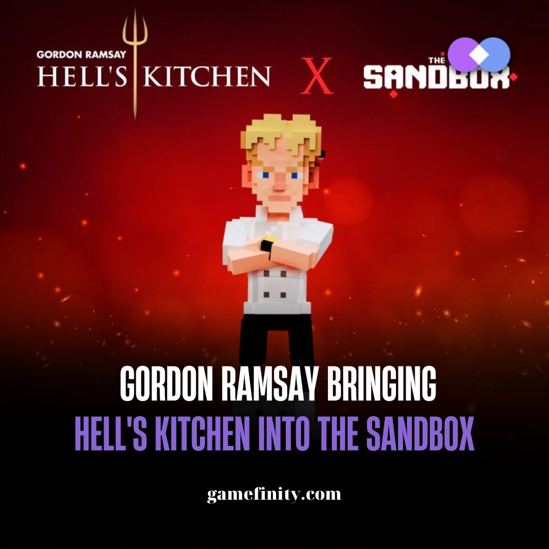 Gamefinity_CM's tweet photo. 👨🍳🥘🫕
@TheSandboxGame has announced a collaboration with @HellsKitchenFOX. You can use Hell's Kitchen-themed assets and limited edition @GordonRamsay Avatars in their experiences inside The Sandbox metaverse.
👉 Details: https://t.co/kv5xp592Dp
#gamefinity #Metaverses https://t.co/mMfZ46dEZd