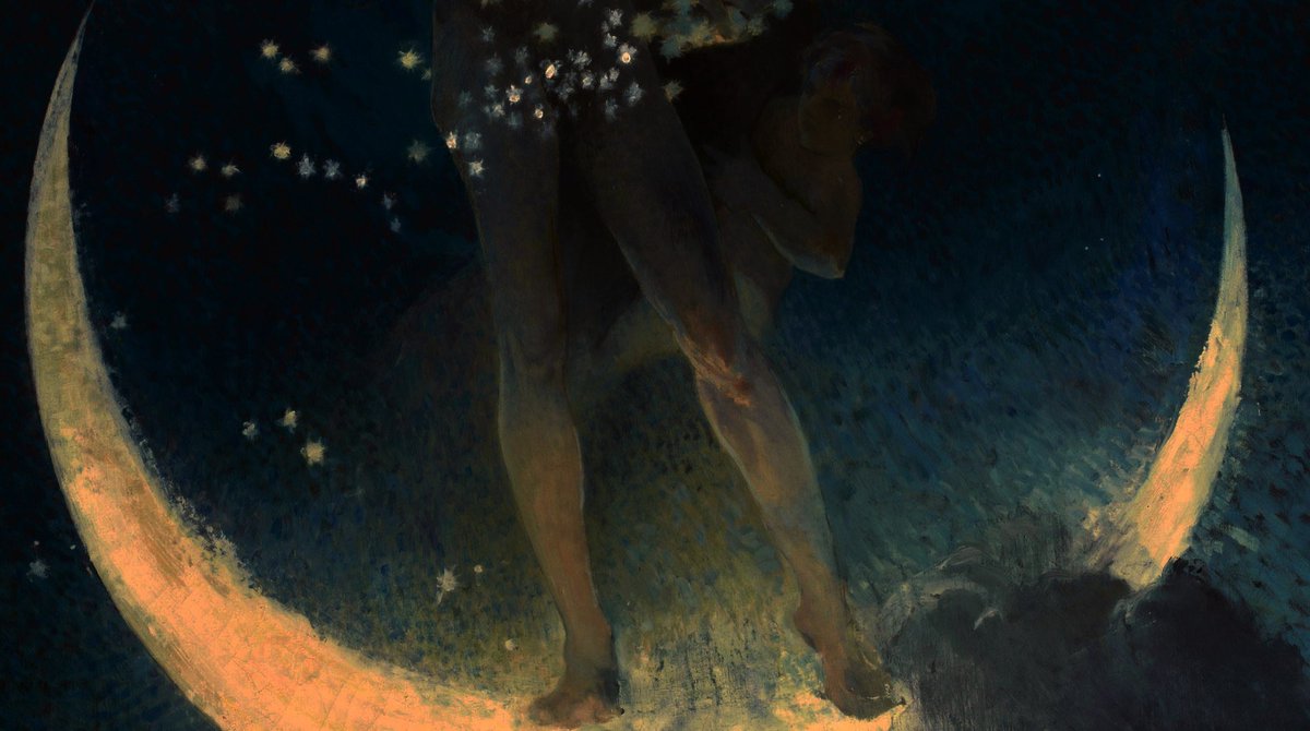 AcademiaAesthe1's tweet photo. Detail : Spring Scattering Stars, 1927, by Edwin Blashfield. https://t.co/TWhh1aQQ3n