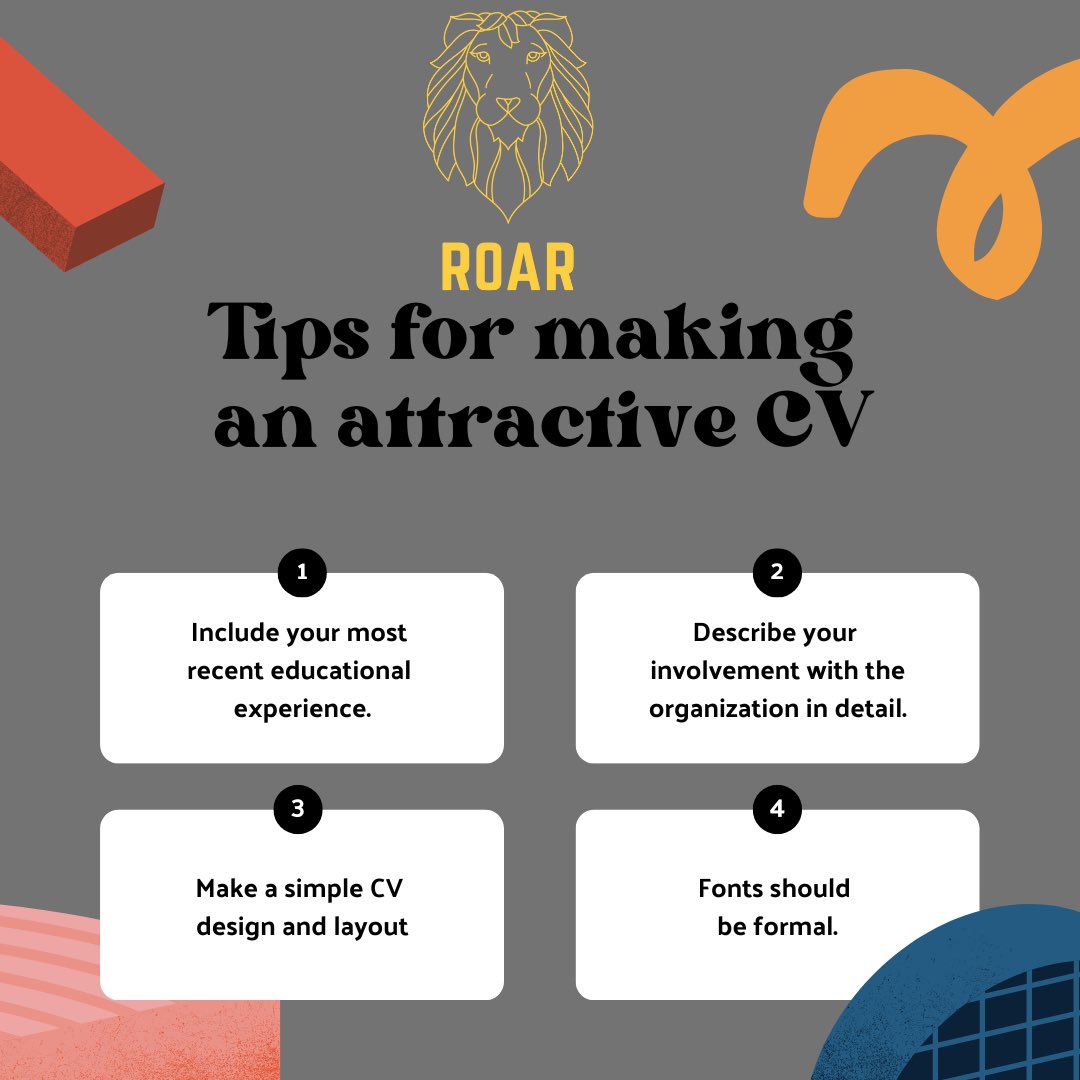 RecruitmentRoar's tweet photo. 𝗧𝗢𝗣 𝗖𝗩 𝗧𝗜𝗣𝗦 🤩

Ensure your CV stands out from the crowd. 

A poorly composed CV will simply be disregarded 😅

Click on the link 👇 for some helpful advice and guidance. 

https://t.co/T09QZqM5QX

#Recruitment #NorfolkJobs https://t.co/bYTt1Vk3g7