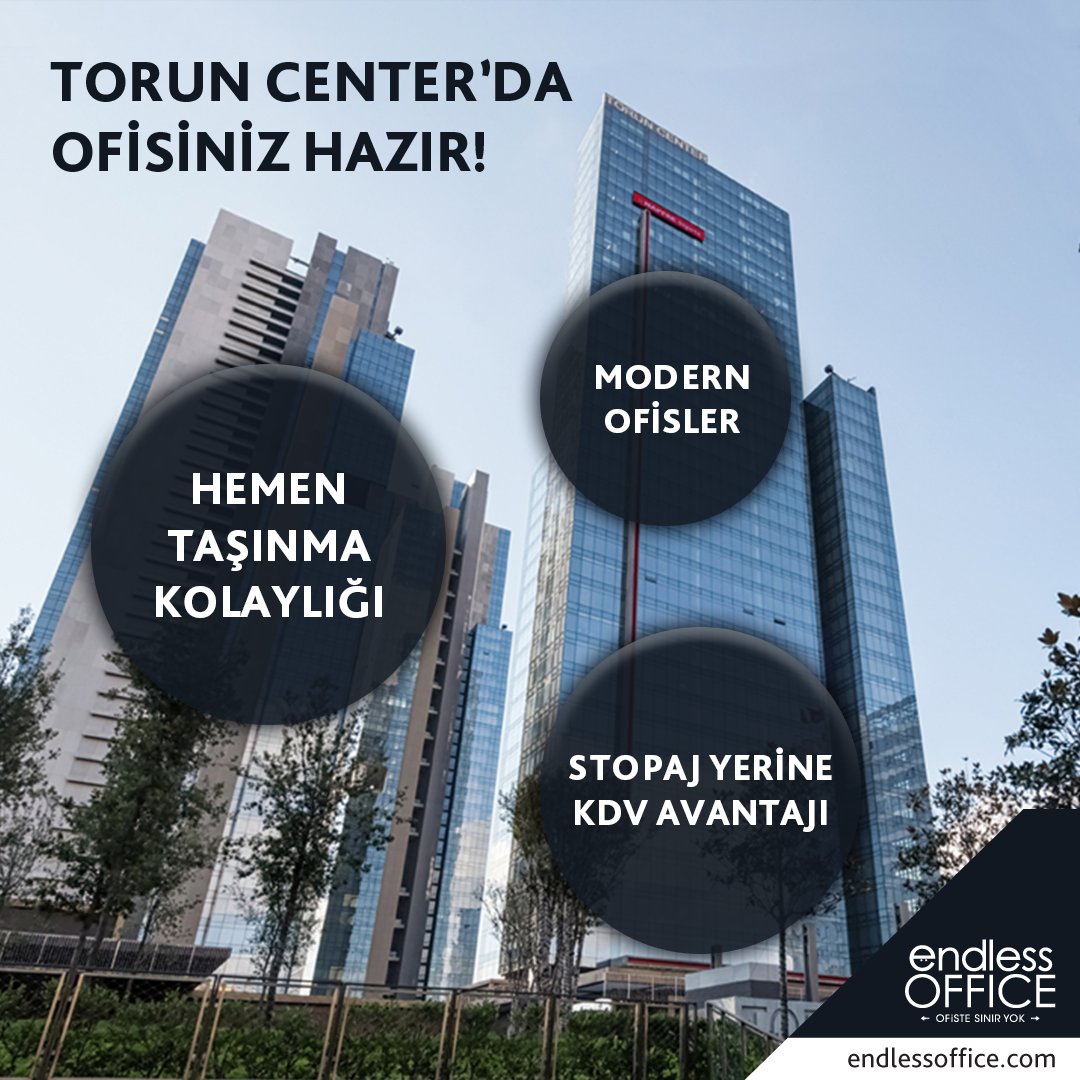 EndlessOffices's tweet photo. Saatler içinde taşınabileceğiniz ofisler #TorunCenter’ın prestiji ile birleşiyor. #EndlessOffice güvencesiyle, 7/24 kullanabildiğiniz ofislerde güvenli ve verimli çalışma ortamının tadını çıkarın. https://t.co/NptpVB4FtM