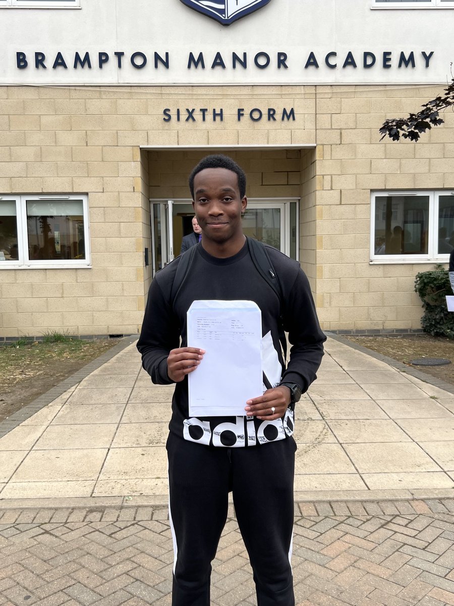 Oluchi achieved A*A*A* and he will be studying PBS at St Catherine’s, Cambridge university. Well done Oluchi.