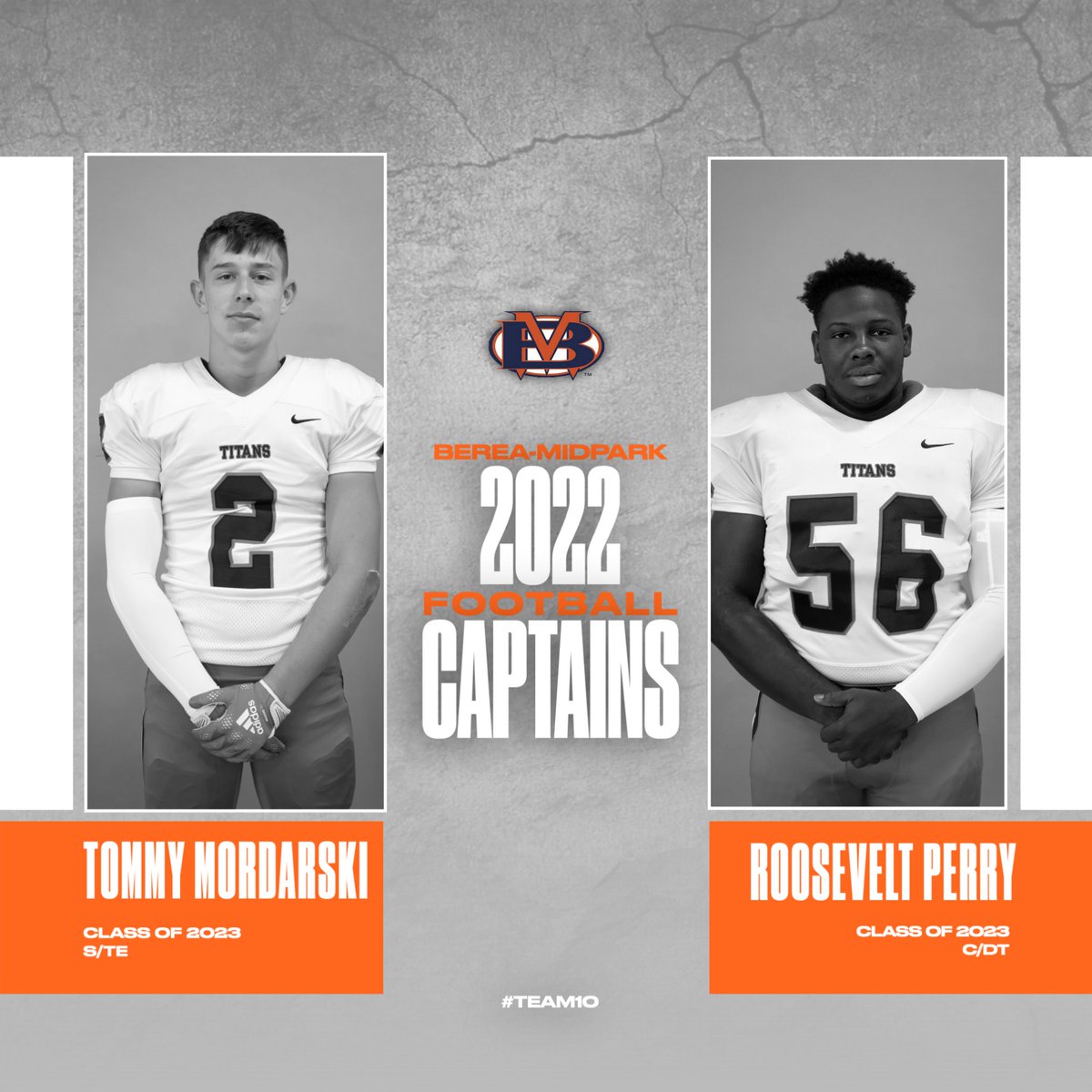 Your 2022 Berea-Midpark Football Captains
#BeATitan #Team10