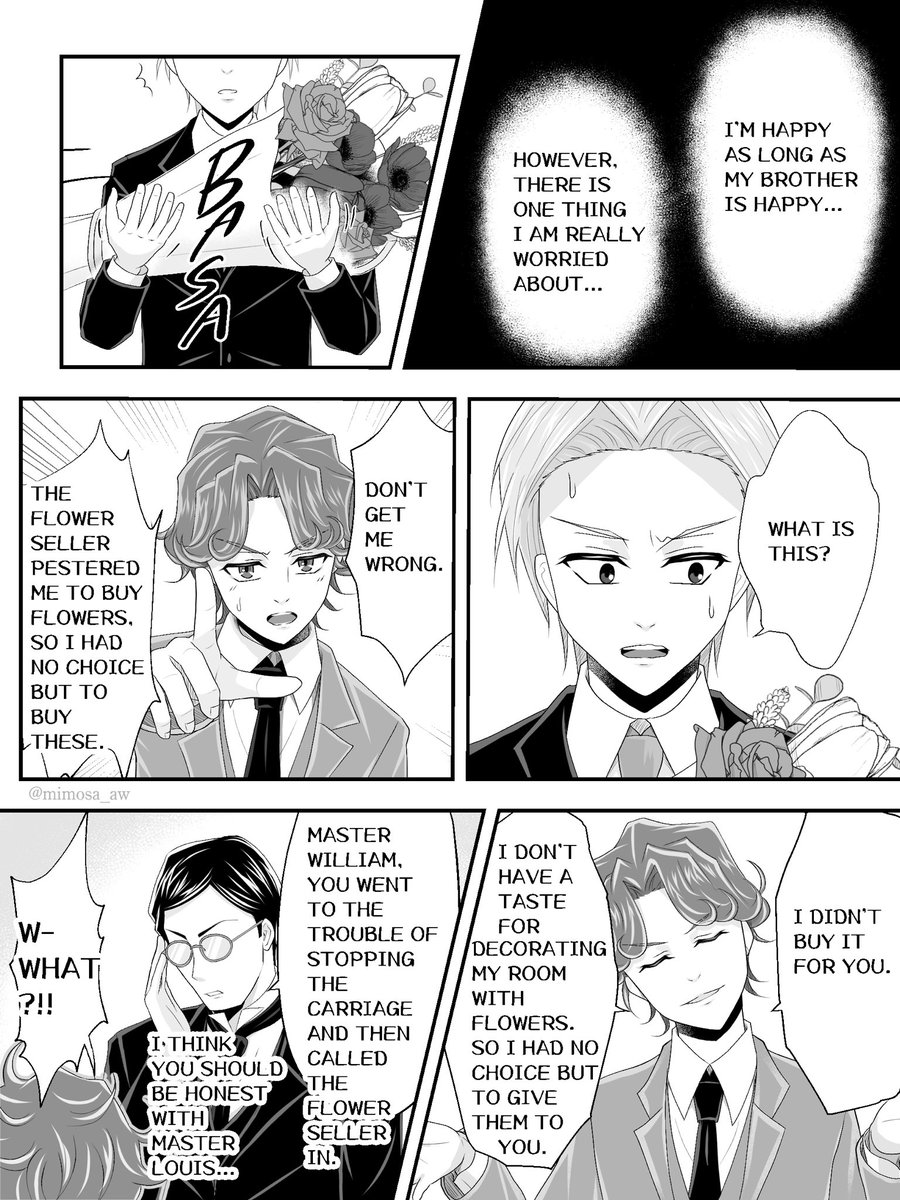 mimosa_aw's tweet photo. English version

🌹CAUTION🌹
In a parallel world.
trueW/L + AW（アルウィリ）
Countess Mori is a different person.
Please read if you are okay with anything.

日本語バージョンはツリー上にあります。 https://t.co/3ZuU0QMLuD
