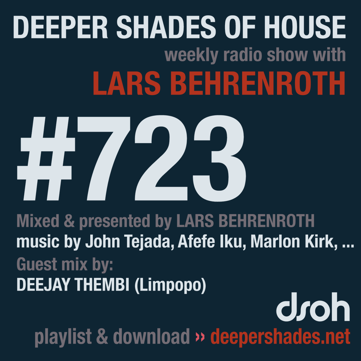 WeLoveDeephouse's tweet photo. Deeper Shades Of House #723 - guest mix by DEEJAY THEMBI #dsoh https://t.co/3MWyh1RsYh https://t.co/D8GlhaVuUS