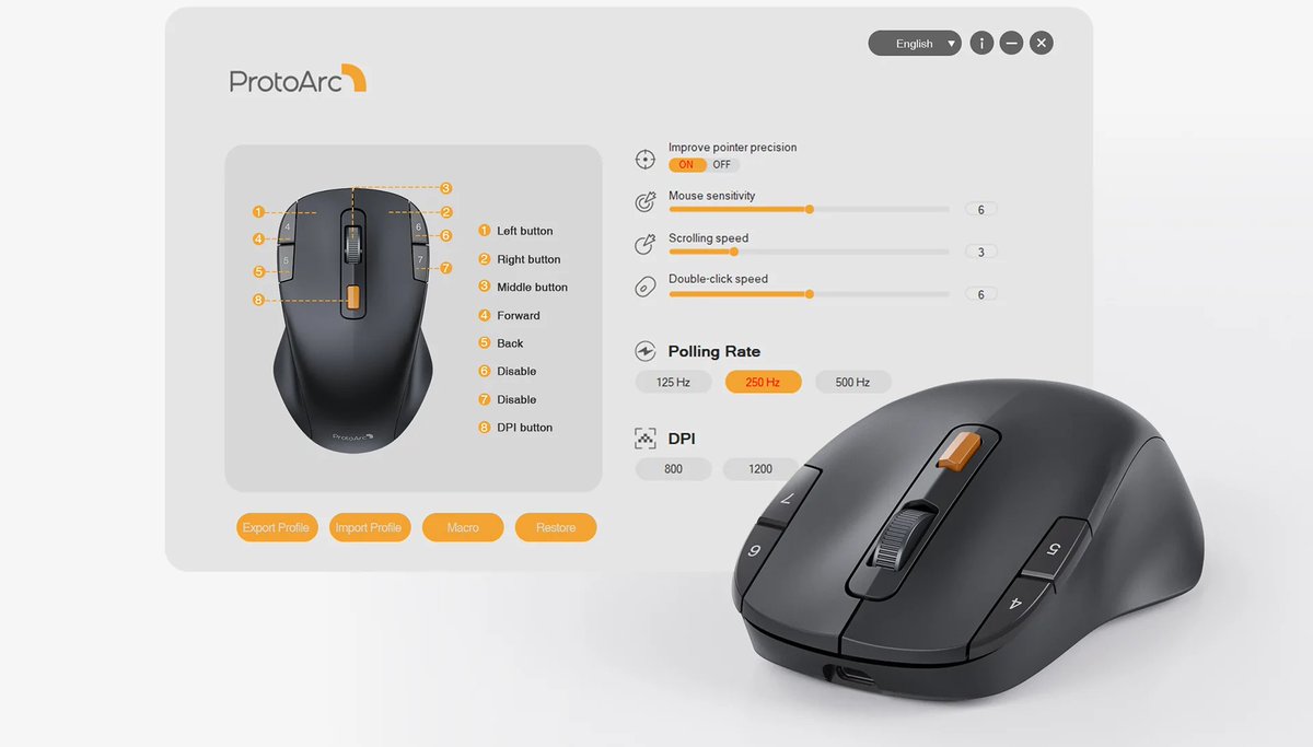 protoarc_'s tweet image. Would you like to customize your mouse for specific tasks? 🧑‍💻
Don&apos;t miss out on ProtoArc EM12 Wireless Mouse with 8 Macro Programmable Buttons.

🛒Get yours now and enjoy 20% off: protoarc.com/collections/al…
#ProtoArc #HowLittleThingsMakeADifference #Programmablebuttons
