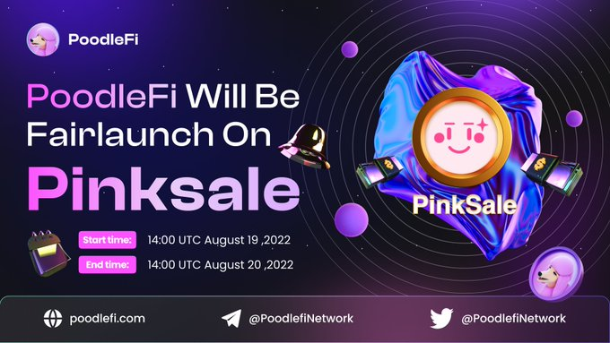 CryptoCollect9's tweet photo. 🔥You are waiting for a potential DeFi project We would like to inform the PoodleFi community that it is ready FAIRLAUNCH on PinkSale 
#PoodleFi #BSC #DeFi #SAFU #Audited #KYC #Fairlaunch 
Join here: https://t.co/wlyxenMK8l https://t.co/HbXtPfCdJn