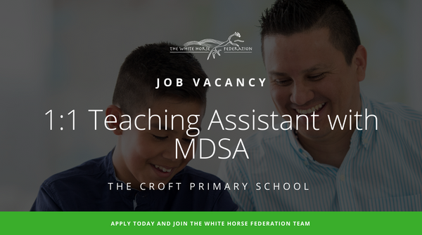 The Croft is excited to announce we have a new 1:1 teaching assistant opportunity available for applications. this role will include MDSA duties. Find out more information and apply via this link: ayr.app/l/MLJA