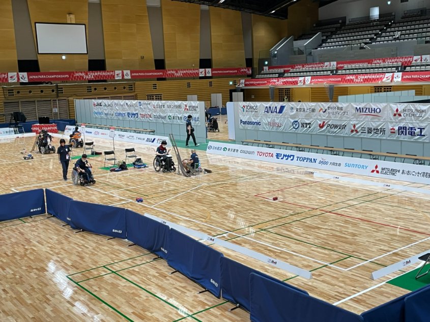 jpsa_sports's tweet photo. 2022ジャパンパラボッチャ競技大会
本日の練習日を経て、明日開幕です✨

オンライン配信も行いますので、どうぞご覧ください！！

https://t.co/oiJVo8cY9y

＃ジャパンパラ　＃ジャパラ　#ボッチャ https://t.co/YCi0OHeBlU