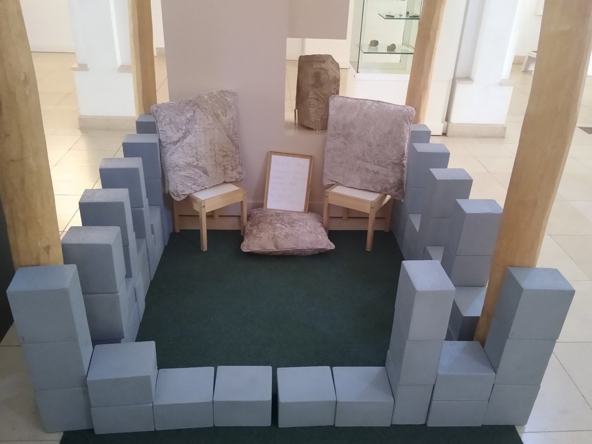 JarrowHall's tweet photo. Isn't this canny? The Monasteries of #MonkwearmouthJarrow were build 'Roman Style', in stone unlike most buildings in Britain at that time. We have a little feature at #JarrowHall where #KidsInMuseums can build like Benedict Biscop! Yesterday, this is what we found. #CreativePlay https://t.co/URbydyOr11