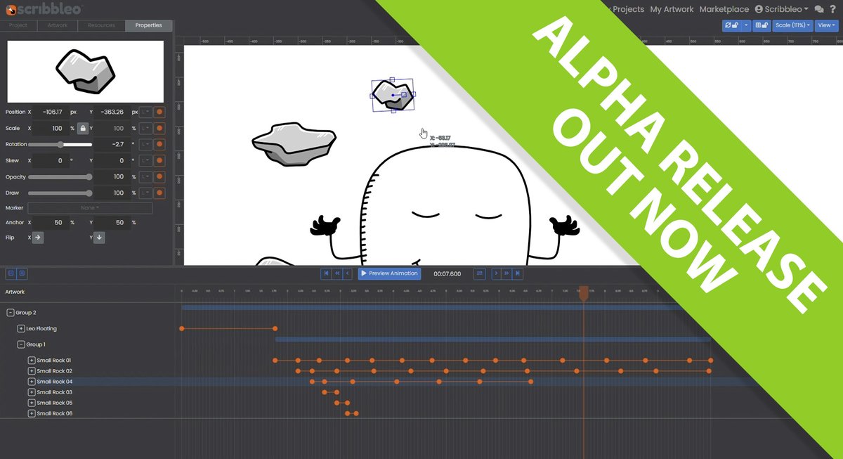 Our Alpha release is now available to download for Windows PC. scribbleo.com/try We'd love to see what you create and welcome any feedback. #animationsoftware #doodlesoftware #doodlevideos #2danimation #explainervideos #contentcreators #whiteboardvideos