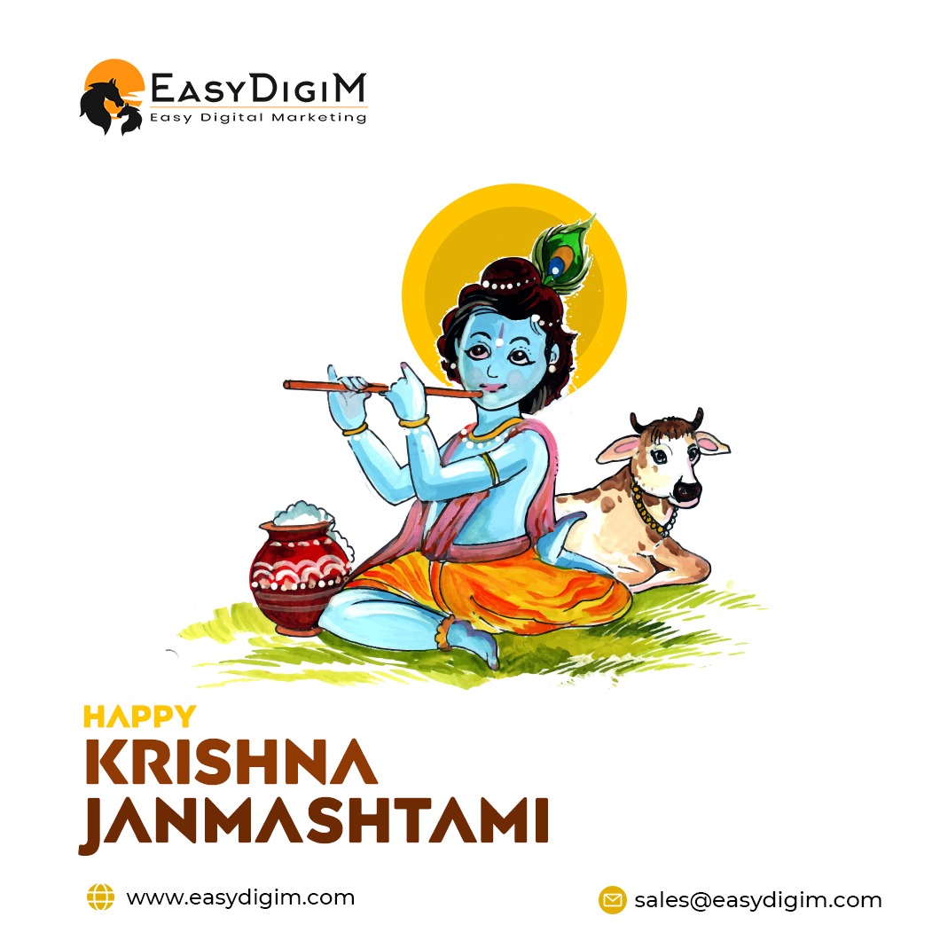 EasyDigiM's tweet image. Happy Janmashtami, may Lord Krishna shower all blessings on you. May you have much happiness in life.

#easydigimarketing #janmashtami #krishna #krishnajanmashtami #lordkrishna #happyjanmashtami #radhakrishna #vrindavan #jaishreekrishna #radheradhe #janmashtamispecial