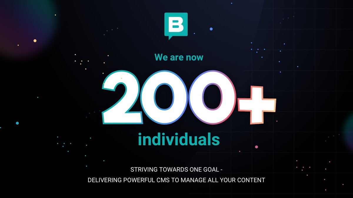 storyblok's tweet photo. Yes, we did it! 🎉
We are now 200 individuals sharing a common goal!

That means...
🚀 200 team members from more than 45 countries
🚀 200 people who bring in their expertise, motivation, dedication, and perspectives for Storyblok!

Join our team: ➡️ https://t.co/i1oMqoiJKY https://t.co/HHunHIb6pI