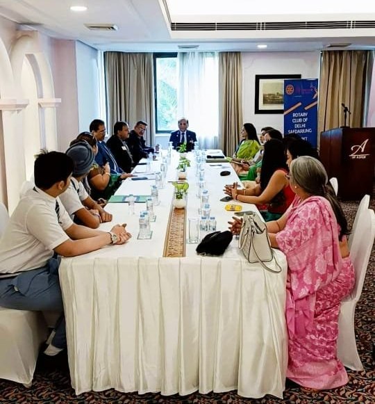 RIDistrict3011's tweet photo. 100% Paperless GOV of Rotary Club of Delhi Safdarjung Rotary International District 3011 was successfully conducted on 6th August 2022.
Club President: Rtn Meeta Bhargava
Club Secretary: Rtn Richa Sabharwal
#DigitalDistrict #ImagineRotary #RIDistrict3011 #RotaryDistrict3011 https://t.co/0IvoWo9lUL