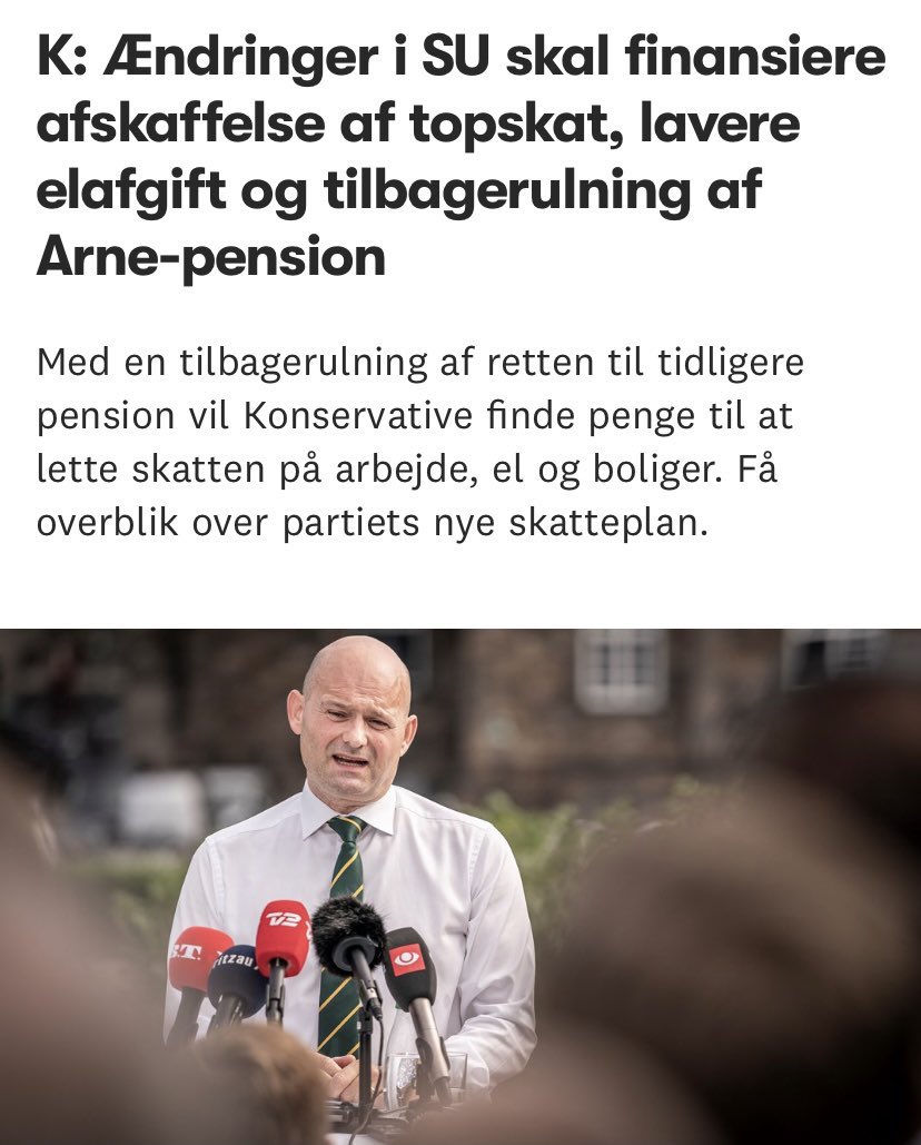 JesperK85's tweet photo. Taknemmelig for at @KonservativeDK er helt tydelige omkring hvad det vil sige at få @SorenPape som statsminister. Soleklare forskelle. https://t.co/IPLYw3mKPq