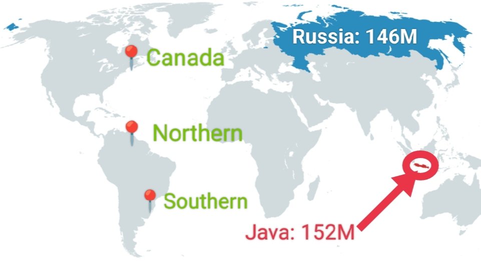 Java Island World Map