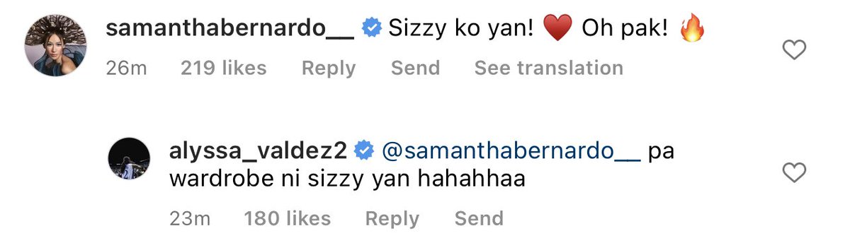 Japyys's tweet photo. Alyssa giving her full trust to Ms. Grand International Samantha’s swimsuit/wardrobe taste is something my fragile fragile heart can’t handle. I’m crying. She probably also brought/bought all those for Ly to try. Haaay. My heart. 

Also…. 🍑✌🏼 https://t.co/PJDJGPbQCc