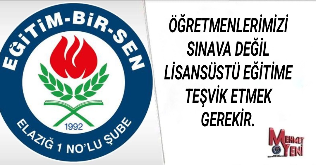 Sınav dayatması yapılacağına lisansüstü eğitime ücretsiz bir şekilde teşvik edilmesi daha uygun olacaktır. 
#mebitibarımadokunma
#oeğretmenlerayakta 
#sınaviptal