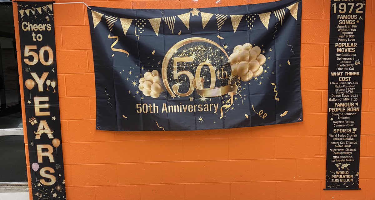 It's the first day with our entire  <a href="/TabbHSTigers/">Tabb High School</a> staff and we have big things to celebrate and prep for...Honoring 50 years of service and educating Tigers and we're only going to get better together this year! Let's go! #bigorangecountry #50thanniversary #showup #leadycsd