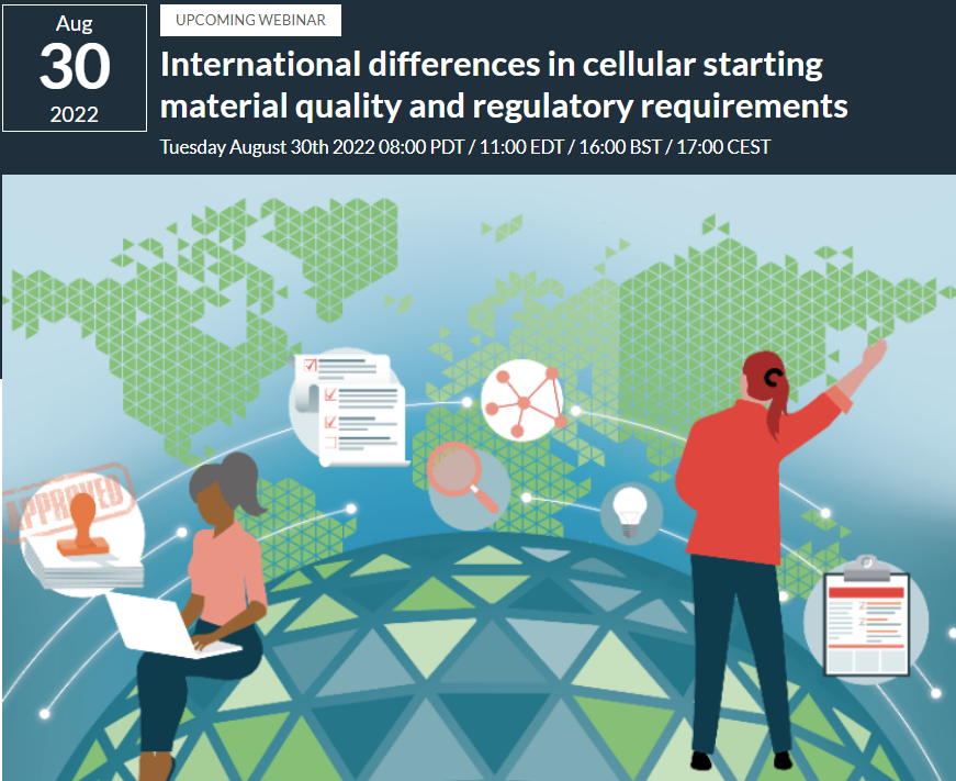 CGT_Insights's tweet photo. There's still time to register for our upcoming #webinar with @BeTheMatch on the international differences in cellular starting material quality and regulatory requirements.

#celltherapy #startingmaterial #regulatoryaffairs #cells

Learn more here: https://t.co/lRqI35Y15m https://t.co/gQp6WS1nLv