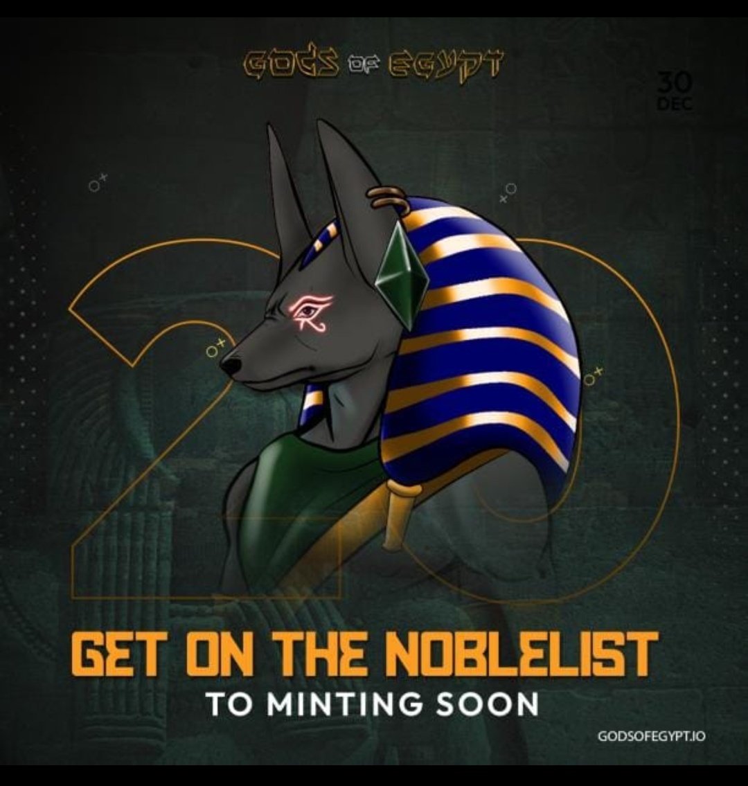 disting32538070's tweet photo. @opensea This project does Treasure Hunt Giveaways all the time!
Solve clues and get prizes! Join the Discord and get Noblelisted!
https://t.co/Vwvi7iwAMz
@GodsofegyptFUT
#GOEHunters #GOE
#Godsofegypt https://t.co/0kTAZ8cu7k