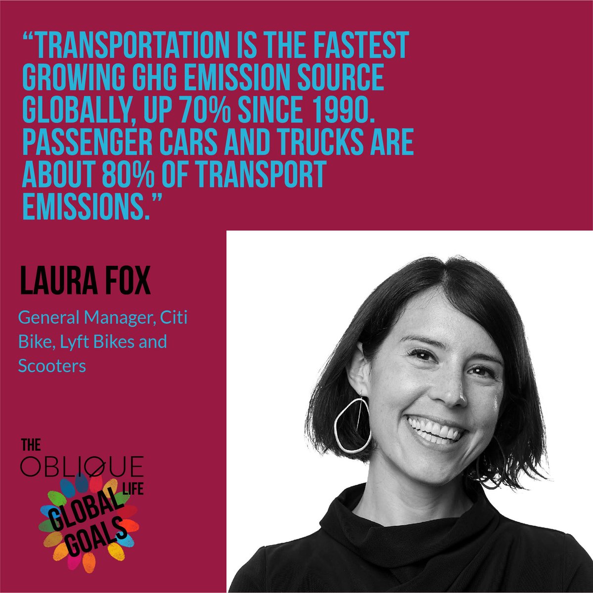 Re-Thinking Urban Mobility on <a href="/TheObliqueLife/">The Oblique Life</a> #GlobalGoals #Podcast S02E08 with <a href="/artandfox/">Laura Fox</a> ,GM at <a href="/CitiBikeNYC/">Citi Bike</a> (<a href="/lyft/">Lyft</a>) Bike and Scooter
ow.ly/T0W150Kbi5j
Special mentions: <a href="/ccc_united/">Conscious Crypto Creator</a>, @wearesina
#sustainable #cities #urban #mobility #SDGs