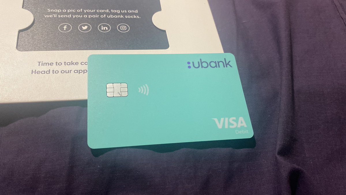 kelvitton's tweet photo. @UBank excited for my beautiful tiffany blue card and to join ubank https://t.co/X3lVEiLkOY