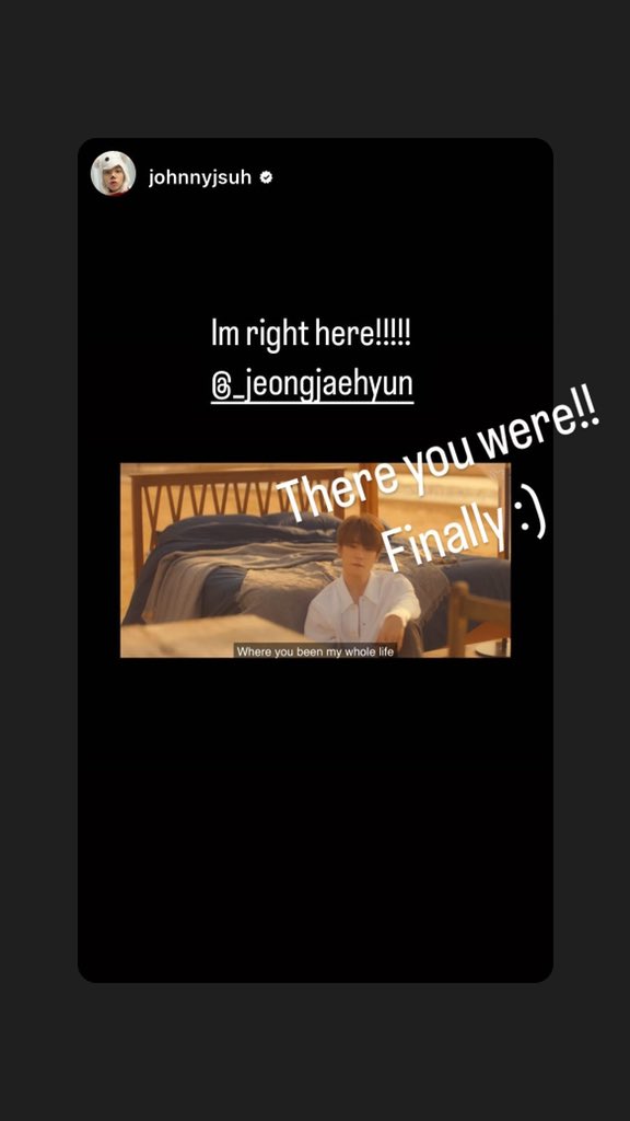 재현 인스타그램 스토리 업데이트
#재현 #JAEHYUN #ForeverOnly

There you were!!
Finally :)