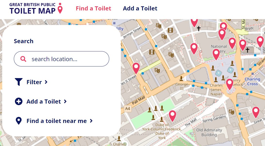 Age UK London on Twitter "🧵.GBToiletMap is a website helping people