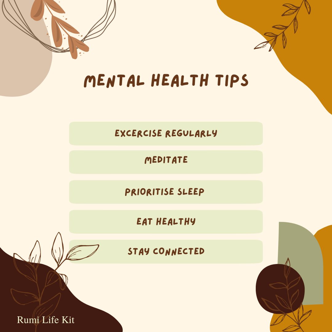 rumilifekit's tweet photo. Your mental health is incredibly important and should be prioritized just like your physical health.

Mental Health is important! 

#mentalhealth #healthylifestyle #health https://t.co/PUAUlFCrkQ