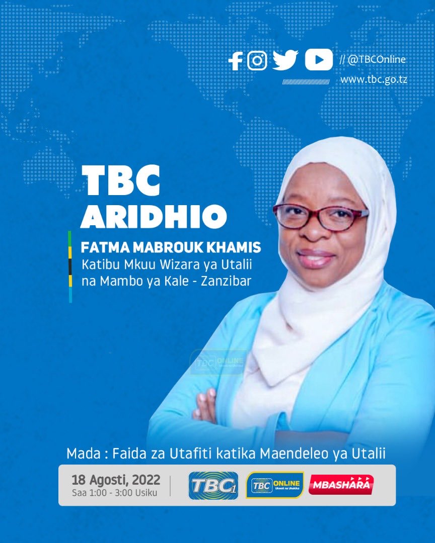 TBConlineTZ's tweet photo. Leo kwenye TBC Aridhio
#TBCaridhio #Aridhio #TBCupdates #TBConline https://t.co/QRHOc6t4Aw