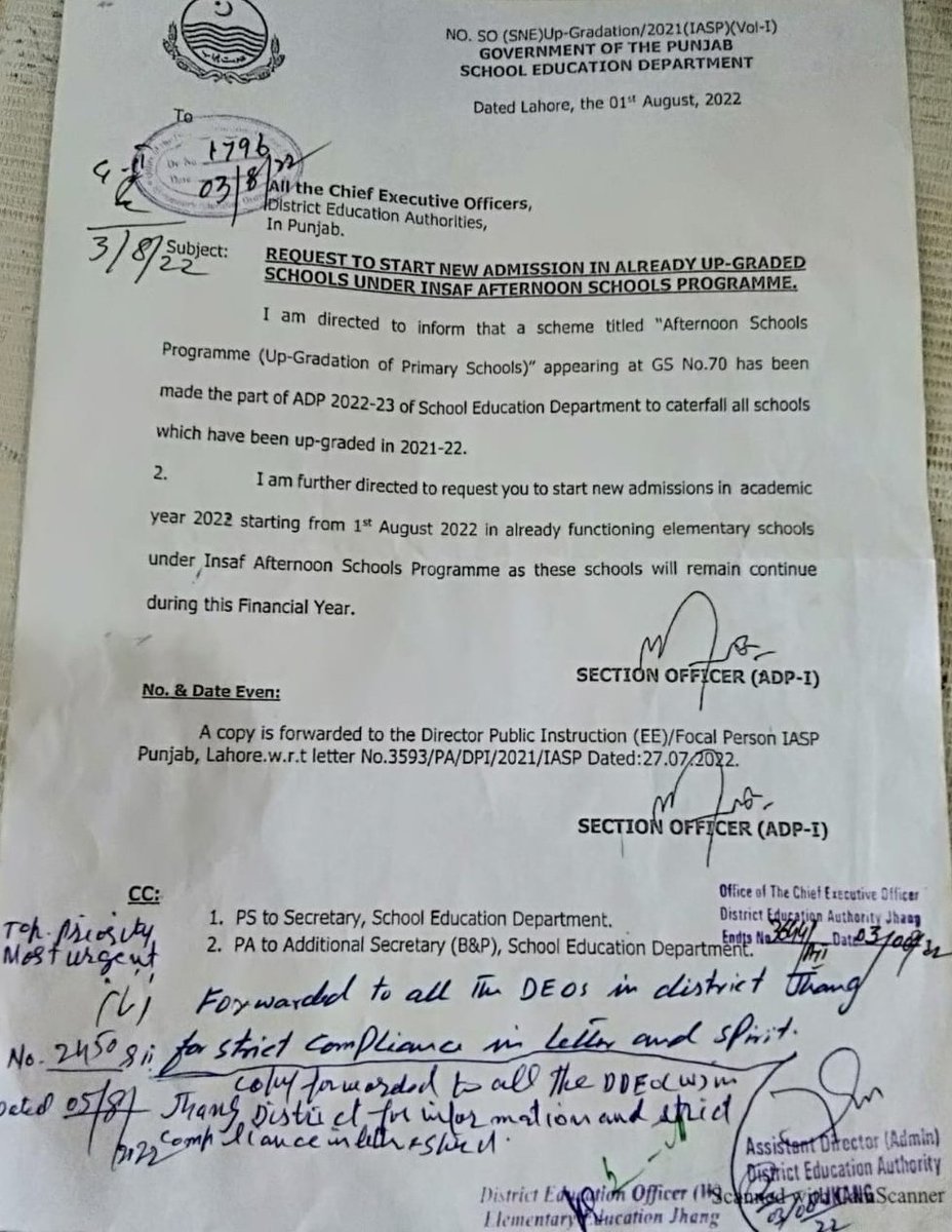 JhangDea's tweet photo. New admissions in Elementary and primary schools..upgraded to elementary and high respectively. https://t.co/nnBZFlUtle