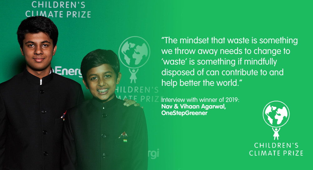 “The mindset that waste is something we throw away needs to change to ‘waste’ is something if mindfully disposed of can contribute to and help better the world.” Read the full Interview with previous winners Nav &amp; Vihaan Agarwal. mynewsdesk.com/se/childrenscl…