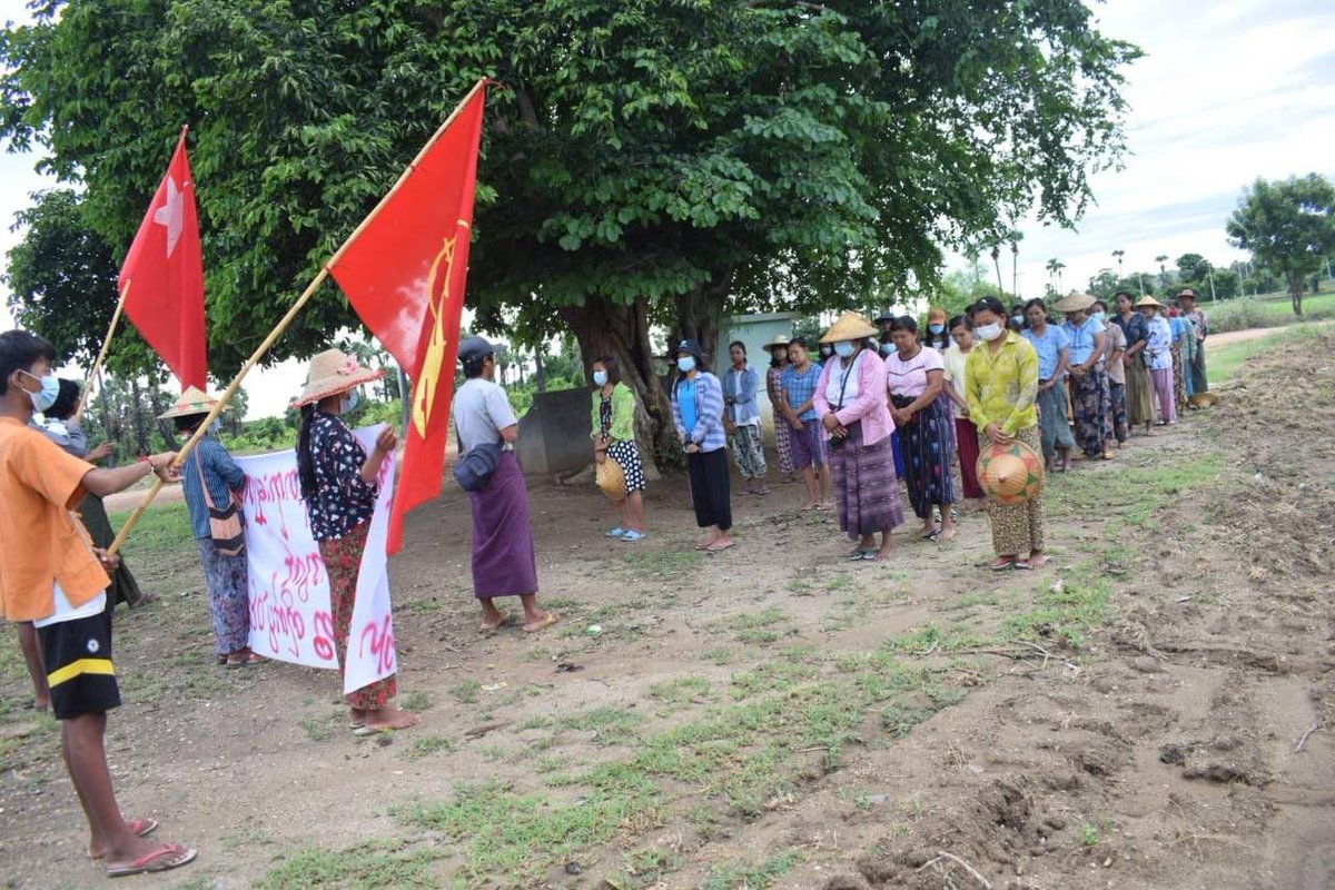 Joint forces of pro-democracy villagers of several villages from northern Salingyi township and eastern Yinmarbin township staged a strike against military dictatorship.

#2022Aug18Coup #UselessUN #WhatsHappeningInMyanmar