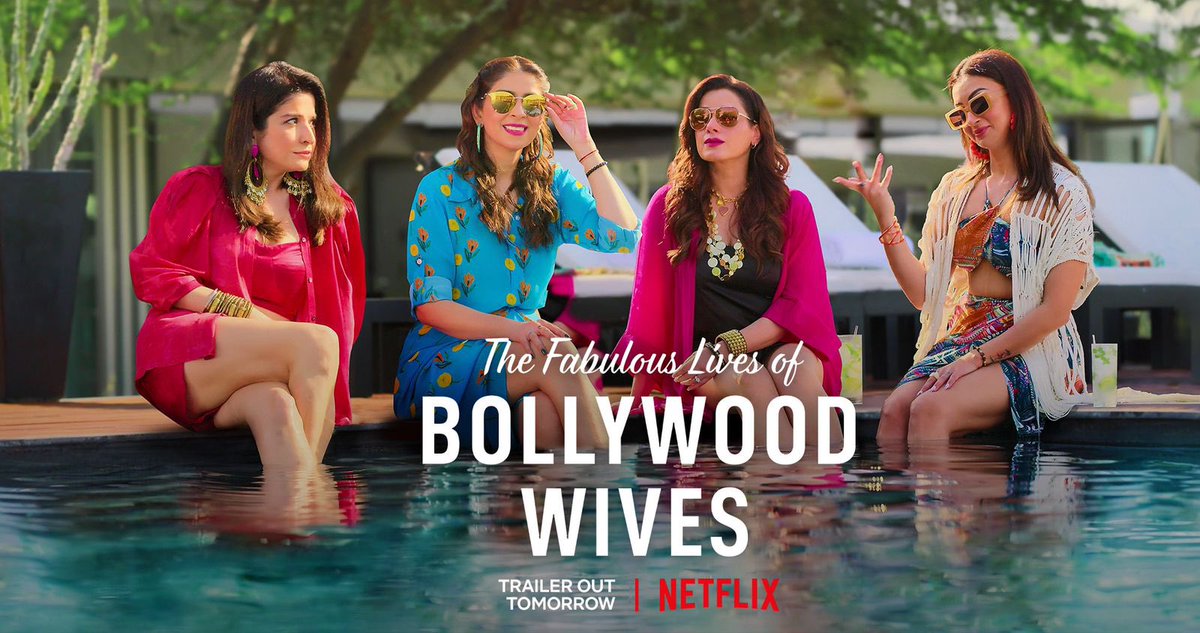 You don’t have to stalk or wait anymore. It’s back ! The fab lives of glam wives are ready to spice up!  !FLOBW trailer drops tomorrow❤️ @BhavanaPandey @seemakkhan @neelamkothari @karanjohar @apoorvamehta18 @aneeshabaig @uttamdomale @NetflixIndia  @Dharmatic_