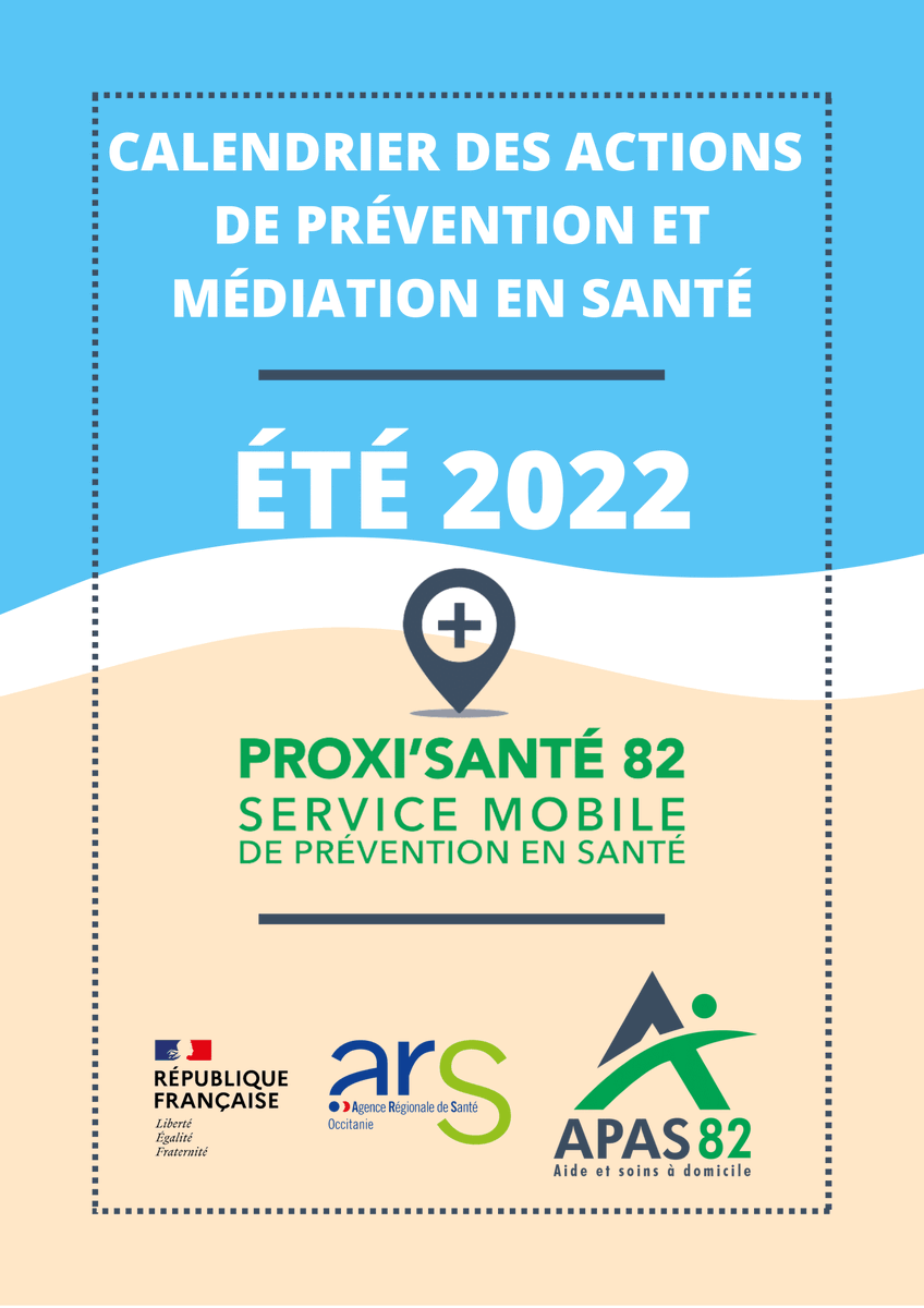APAS_82's tweet photo. [𝐋'𝐞́𝐭𝐞́ 𝐧'𝐞𝐬𝐭 𝐩𝐚𝐬 𝐟𝐢𝐧𝐢!]
📣 Le calendrier des actions estivales du Proxi'Santé 82 est disponible ! 👇
👉 Toutes les dates sont à retrouver sur notre site https://t.co/oSTyslO810 ! 
🤝 Le Proxi'Santé 82 est financé par l'@ARS_OC. https://t.co/iLqhk4n4XE