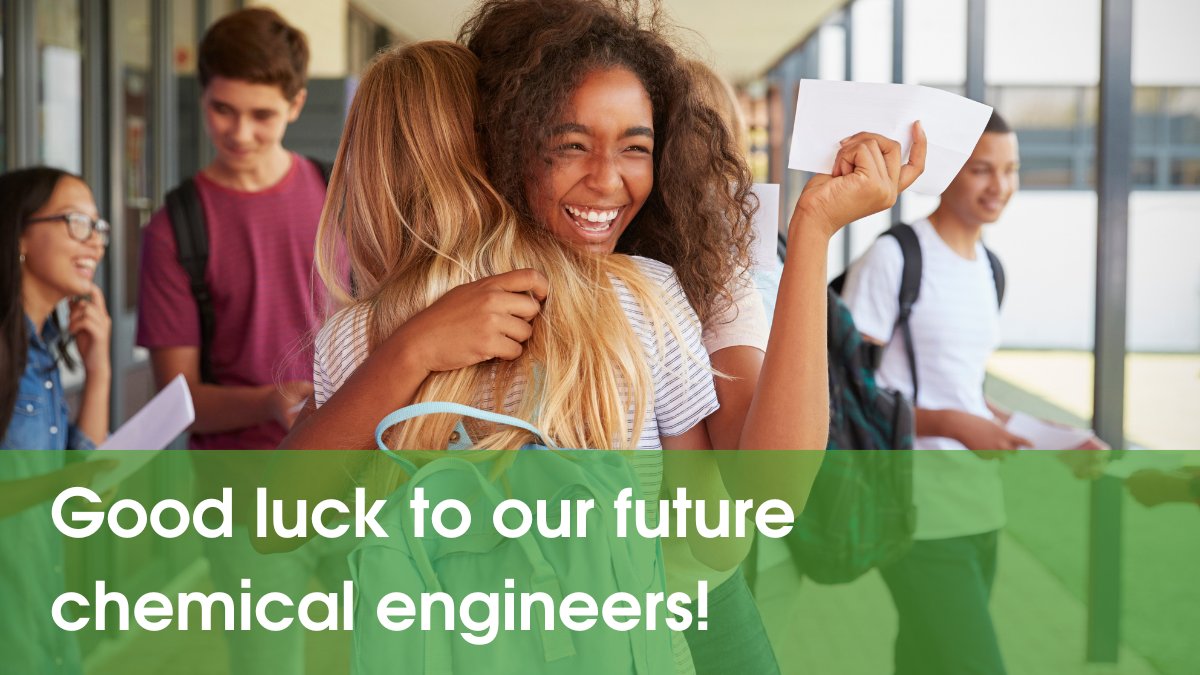 IChemE's tweet photo. Hoping the next generation of chemical engineers get the grades they need today! If you are off to study ChemEng, tell us where you are going and what you are most looking forward to. ๐บ๏ธ ๐
#ALevels2022 #ExamResults #exams #ExamsOver #ChemicalEngineeringStudent #studentengineer https://t.co/fX5bZE6Jlz