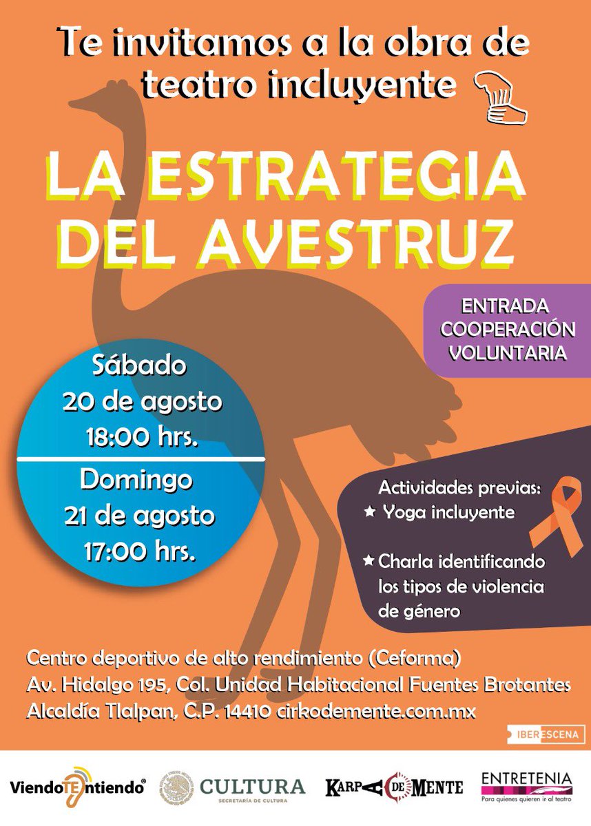 Una obra teatral escrita por una mujer con discapacidad auditiva que nos lleva por distintas experiencias como la violencia de género, la solidaridad, el amor y la sensibilidad. Una propuesta incluyente sensorial para personas oyentes y con discapacidad auditiva <a href="/viendotentiendo/">Viendotentiendo</a>