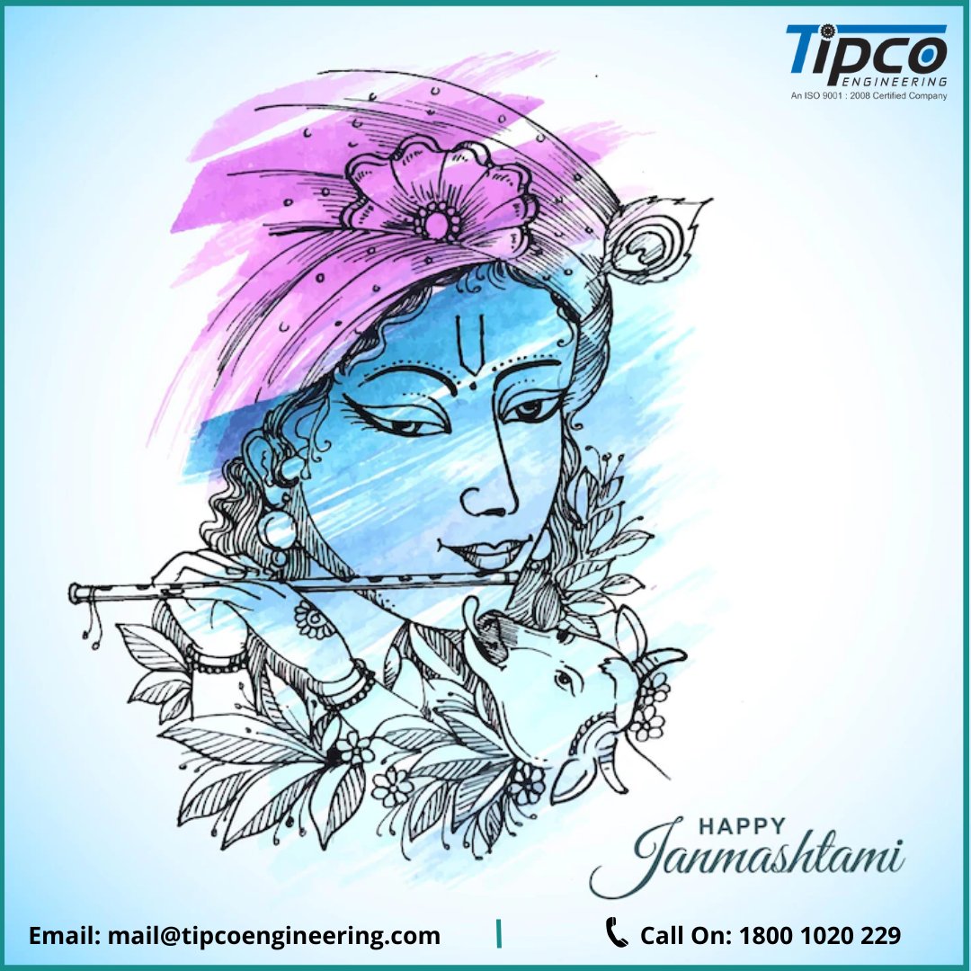 tipcoengineer's tweet image. On the occasion of Janmashtami, we pray for growth and success. 
Wishing a very Happy Janmashtami.
.
.
Call Us for Inquiry On: +91 8826176988
Visit our Website: tipcoengineering.com
.
.
#tipco #tipcoengineering #disperser #HappyJanmashtami #Janmashtami #janmashtami2022
