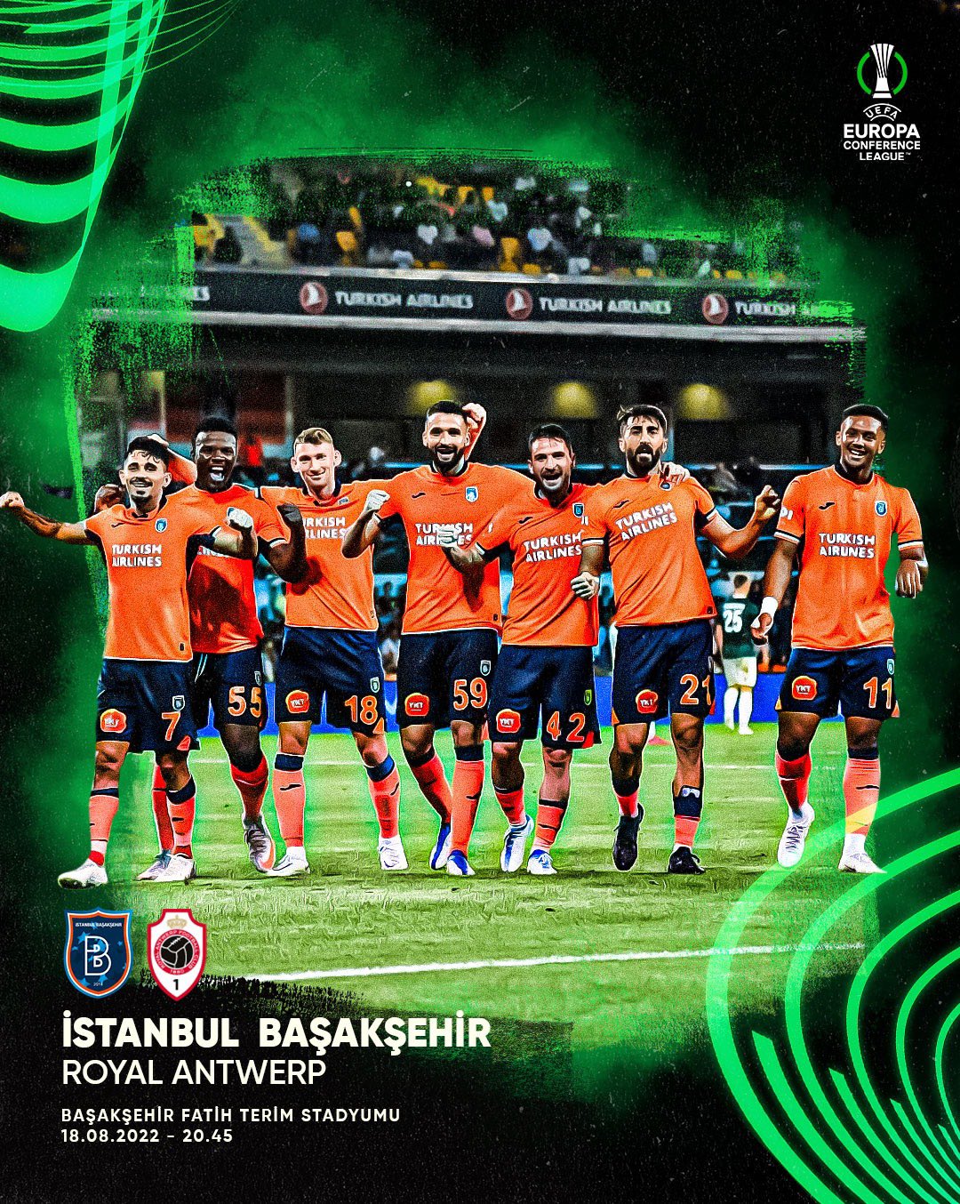 başakşehir antwerp maç öncesi görsel