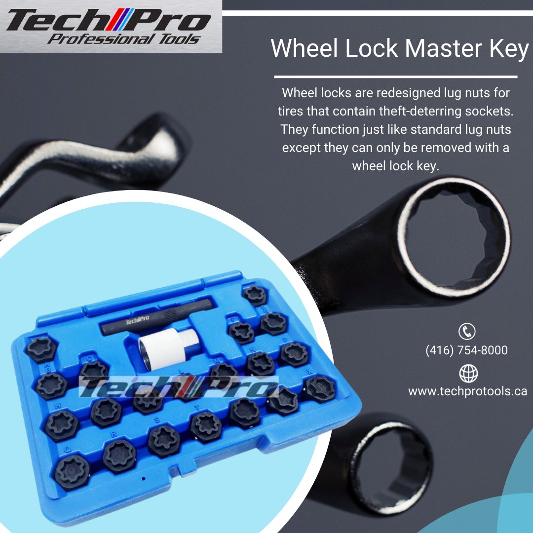 TechProTool's tweet photo. A motor vehicle wheel lock master key means a key unit that will operate all the wheel locks in a given group of motor vehicle wheel locks.
More information about Wheel Lock Master Key is at π https://t.co/i6Wh8JFnyr
#Hand_Tools #Wheel_Lock_Master_Key #Engineering #Tools https://t.co/OH3en8IrMe