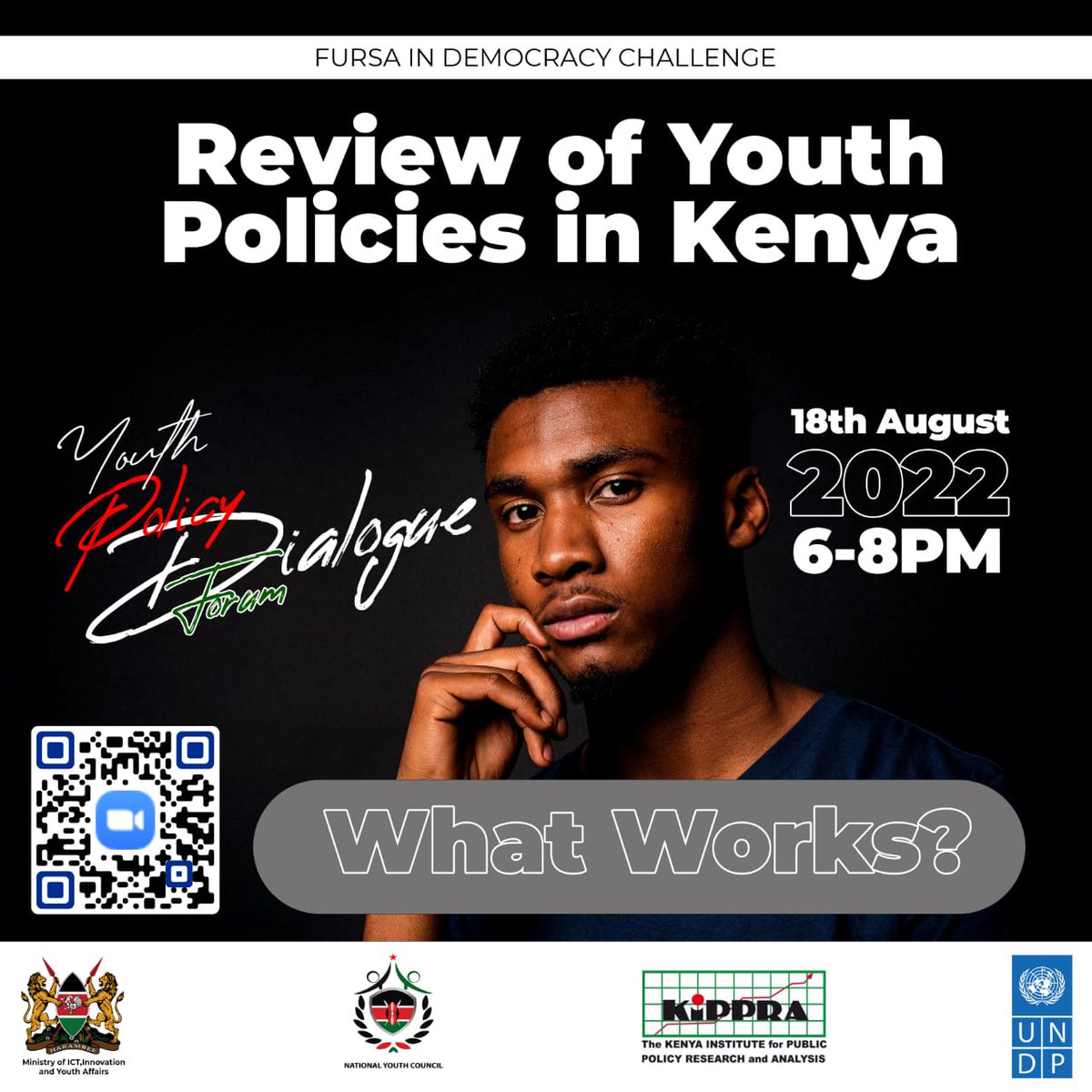 NycFursa's tweet photo. You surely can't afford to miss this engagement!
@KIPPRAKENYA will lead the #youth policy reviews as we seek to answer the question "What works?"
Our #FursaInDemocracy challenge continues...
Make sure to TUNE in this evening!
@MoICTKenya @RoySasaka @ViridianaWasike https://t.co/0aYe6asrXs