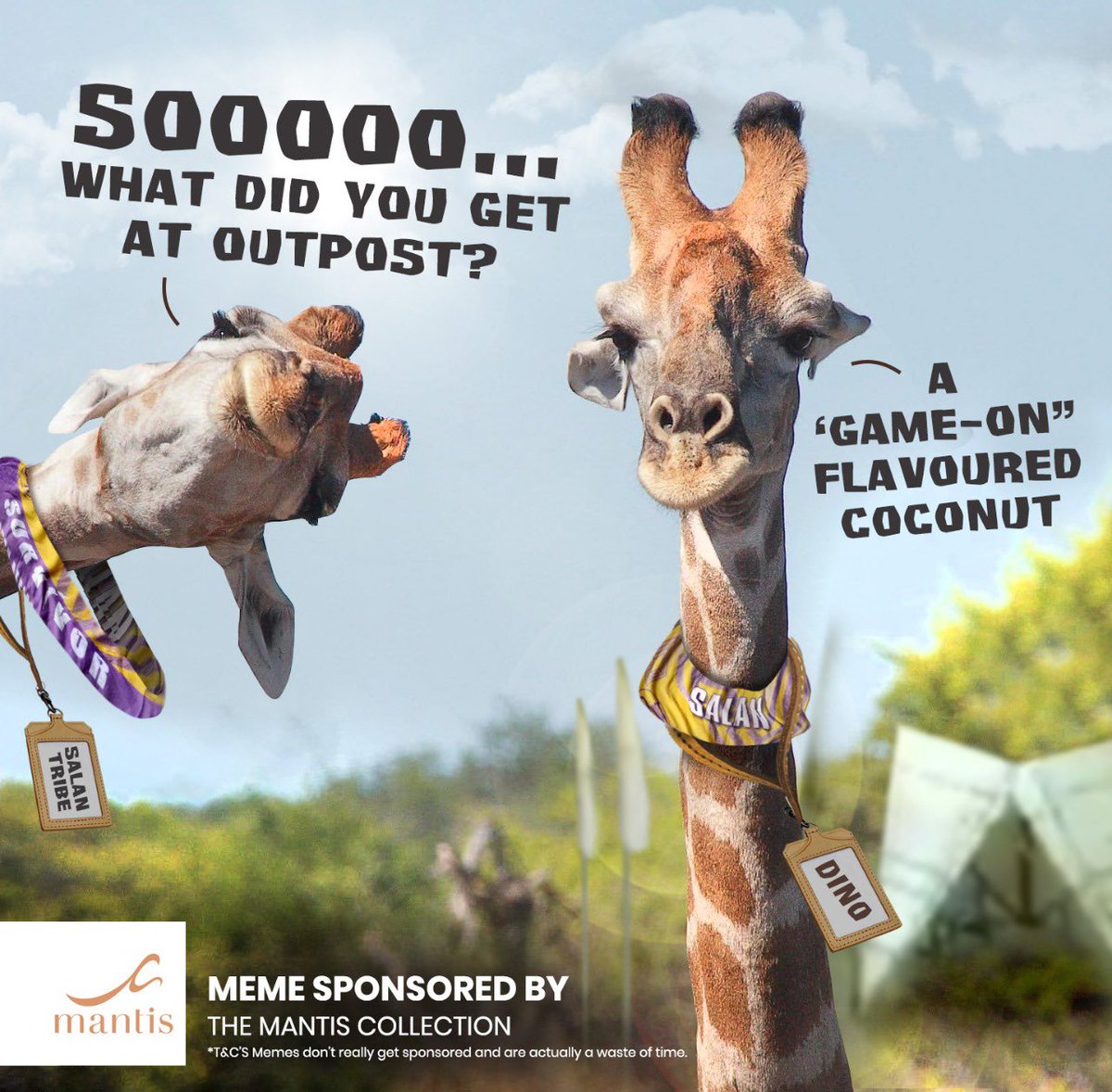 A Game-On flavoured coconut 😅
<a href="/Survivor_SA/">Survivor_SA</a> <a href="/NicoPanagio/">NICO PANAGIO</a> <a href="/stefonthebrink/">Steffi Brink</a> <a href="/slaydragonpod/">Slaying the Dragon-A Survivor Podcast</a> <a href="/MarianDeVos3/">Marian De Vos</a> <a href="/ozzieSVR/">ozzie</a> <a href="/SzMeryl/">Move With Meryl</a> <a href="/RoShambo42/">Tejan Pillay</a> <a href="/lerouxbotha/">leroux botha</a> @PhilSurvivorS9 <a href="/AnesuMbizvo/">Dr Anesu Mbizvo</a> <a href="/ToniTT79/">Toni Nton Nton</a> <a href="/Theafghanman/">Shane Hattingh</a> <a href="/KillarneyJones/">Killarney Jones</a> <a href="/FelixGodlo/">Felix Godlo</a>