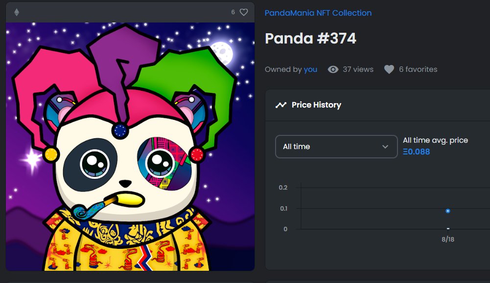 WakesessionsNFT's tweet photo. @PandaMania_NFT Well thats too good an offer! I Just had to sweep this Beauty, and what looks to be a legendary Panda from the floor! LFG! #savethepandas #PandaMania #panda #bamboobuddies #redpandapals https://t.co/Swx1WyVbXN