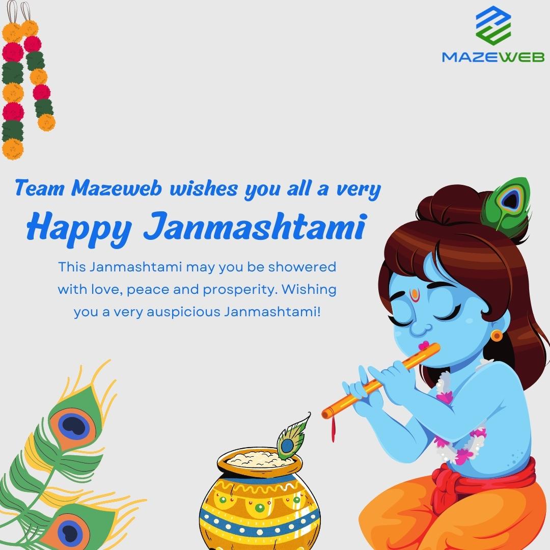 mazewebtech's tweet photo. Team Mazeweb wishes you all a very happy Janmashtami!

#Janmashtami  #Janmashtami2022 #JanmashtamiSpecial #Explore #explorepage #Mumbai #Trending #TrendingNow #mazewebtechnologies https://t.co/OecUluIiMN